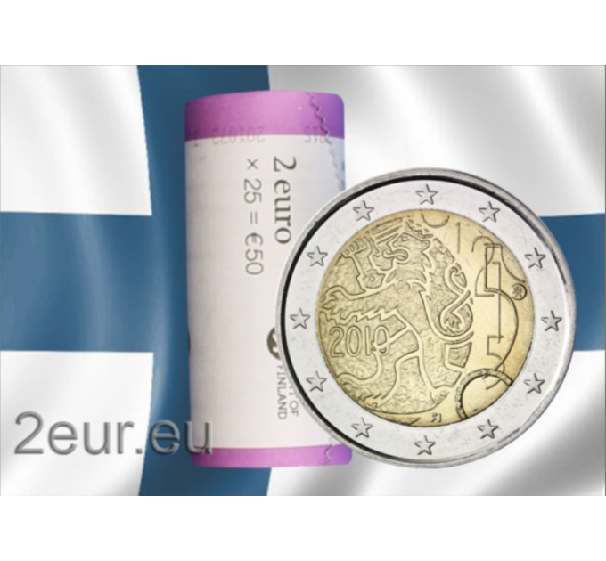 Finnland 2 EURO-ROLLE 2010 – 150 Jahre finnische Währung – Markka