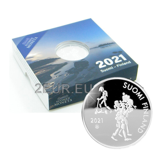 Finnland 20 Euro Silber PP 2021 - 100 Jahre Einführung des Schulpflichtgesetzes