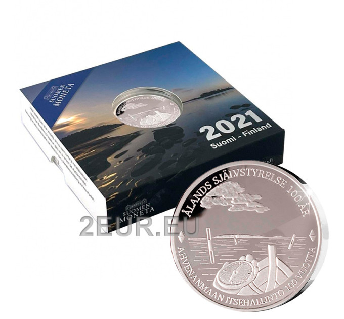 Finnland 20 Euro Silber PP 2021 - 100 Jahre Åland-Autonomie