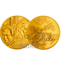 Frankreich 1/4 euro unz 2020 - Johnny Hallyday – 60 Jahre Erinnerungen