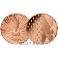 Frankreich 1/4 euro unz 2021 - Olympische und Paralympische Spiele Paris 2024 – Team Frankreich