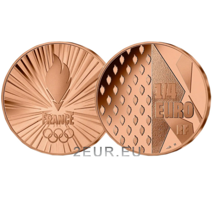 Frankreich 1/4 euro unz 2021 - Olympische und Paralympische Spiele Paris 2024 – Team Frankreich