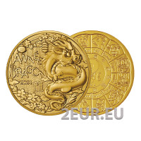 Frankreich 1/4 euro unz 2024 - Chinesischer Kalender – Jahr des Drachen