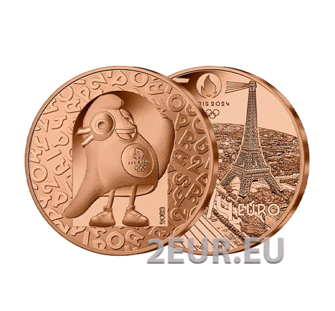 Frankreich 1/4 euro unz 2023 - Olympische Spiele Paris 2024 – Maskottchen