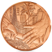 Frankreich 1/4 euro unz 2024 - Olympische Spiele in Paris 1924 - Übergabe Paris-Los Angeles