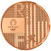 Frankreich 1/4 euro unz 2024 - Olympische Spiele in Paris 1924 - Übergabe Paris-Los Angeles