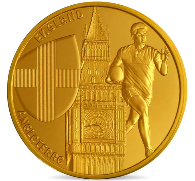 Frankreich 1/4 euro unz 2023 - Rugby-Weltmeisterschaft Frankreich 2023