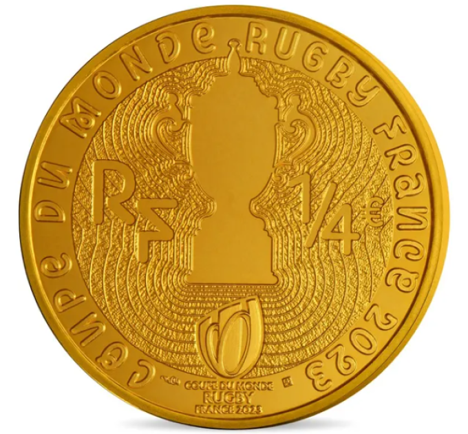 Frankreich 1/4 euro unz 2023 - Rugby-Weltmeisterschaft Frankreich 2023