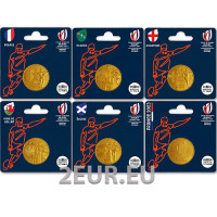 Frankreich 1/4 euro unz 2023 - Rugby-Weltmeisterschaft Frankreich 2023