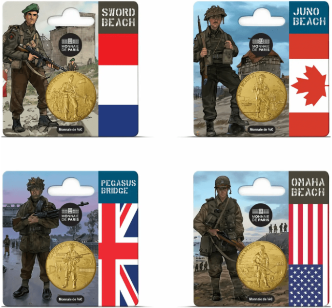 Frankreich 1/4 euro unz 2024 - 80. Jahrestag des D-DAY – Landung in der Normandie