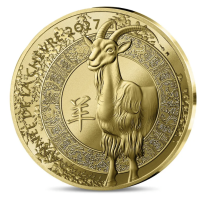 Frankreich 50 Euro Goldmünze PP 2027 - Jahr des Schafes