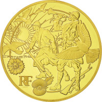 Frankreich 50 Euro Goldmünze PP 2018 - Der Große Krieg - Frieden