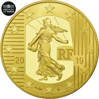 Frankreich 50 Euro Goldmünze PP 2019 - Der Sämann - Der Germinal Franc