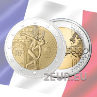 Frankreich 2 Euro UNC 2022 - Olympische Sommerspiele Paris 2024 – Das Genie