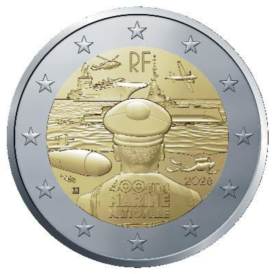 Frankreich 2 Euro UNC 2026 - Französische Marine