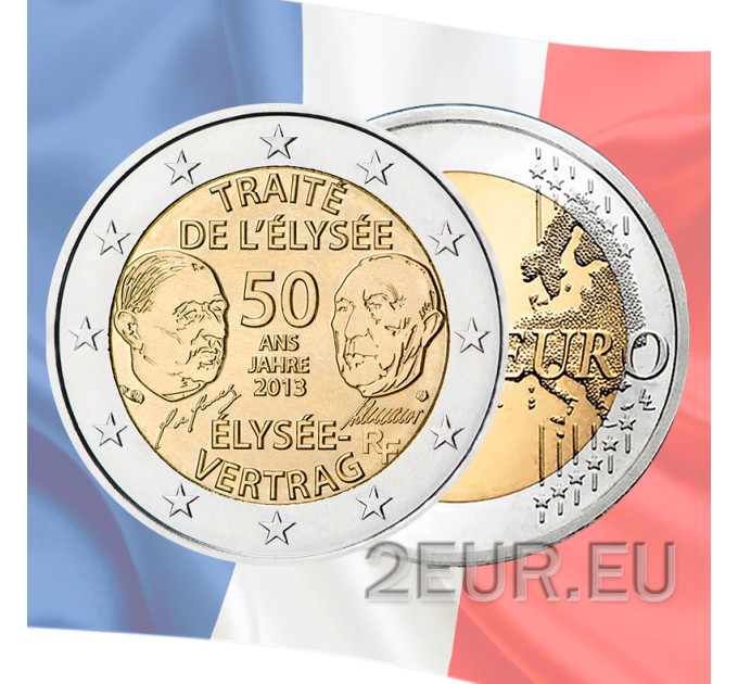 Frankreich 2 Euro UNC 2013 - 50 Jahre Elysée-Vertrag