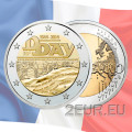 Frankreich 2 Euro UNC 2014 - 70. Jahrestag der Landung in der Normandie vom 6. Juni 1944 – D-Day