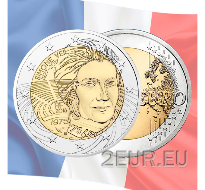 Frankreich 2 Euro UNC 2018 - Simone Veil