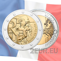 Frankreich 2 Euro UNC 2020 - Charles de Gaulle