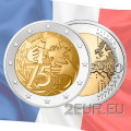 Frankreich 2 Euro UNC 2021 - 75 Jahre seit der Gründung von UNICEF