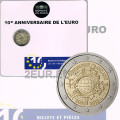 Frankreich 2 Euro BU 2012 - 10 Jahre Euro-Bargeld