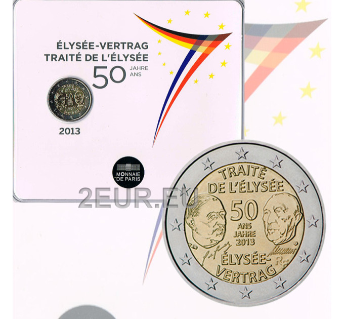 Frankreich 2 Euro BU 2013 - 50 Jahre Elysée-Vertrag