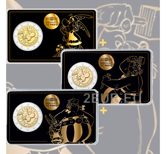 Frankreich 2 Euro BU 2019 - 60 Jahre Asterix – Asterix, Obelix und Idefix