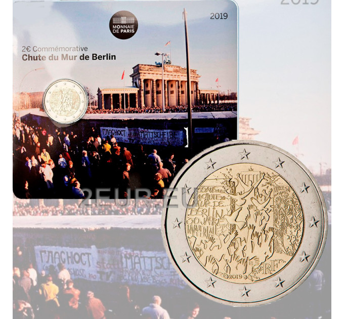Frankreich 2 Euro BU 2019 - 30 Jahre seit dem Fall der Berliner Mauer