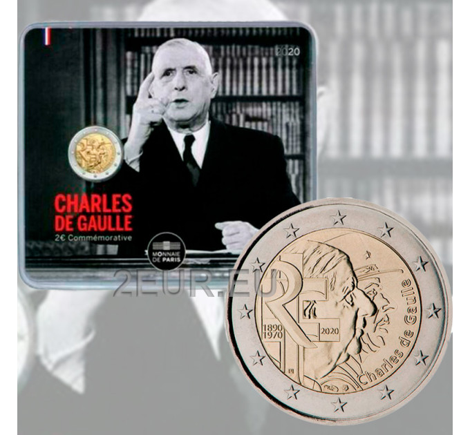 Frankreich 2 Euro BU 2020 - Charles de Gaulle