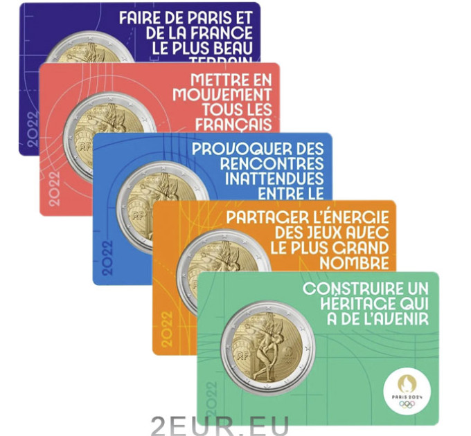 Frankreich 2 Euro BU 2022 - Olympische Spiele Paris 2024 – Das Genie