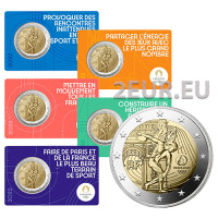 Frankreich 2 Euro BU 2022 - Olympische Sommerspiele Paris 2024 – Das Genie - 5 Stk