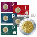 Frankreich 2 Euro BU 2024 - Olympische Spiele Paris 2024 – Herkules übt Wrestling - Notre Dame - 5 Stk