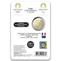 Frankreich 2 Euro BU 2024 - Olympische und Paralympische Spiele 2024 in Paris