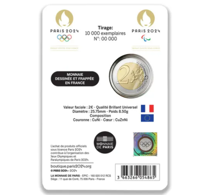 Frankreich 2 Euro BU 2025 - Notre Dame