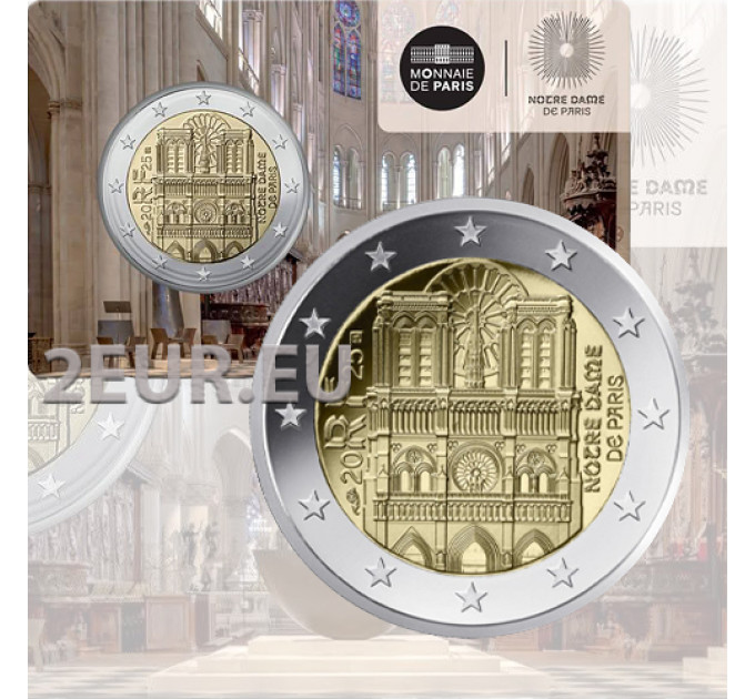 Frankreich 2 Euro BU 2025 - Notre Dame