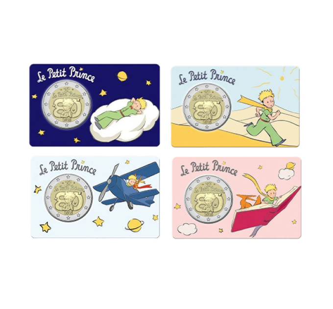 Frankreich 2 Euro BU 2026 - 80 Jahre Der kleine Prinz - 4 Stk