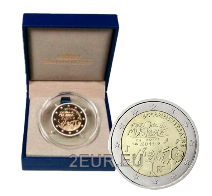  2 Euro Frankreich PP 2011 - 30 Jahre Musikfestival – Fete de la Musique