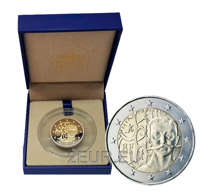 2 Euro Frankreich PP 2013 - 150. Geburtstag von Pierre de Coubertin