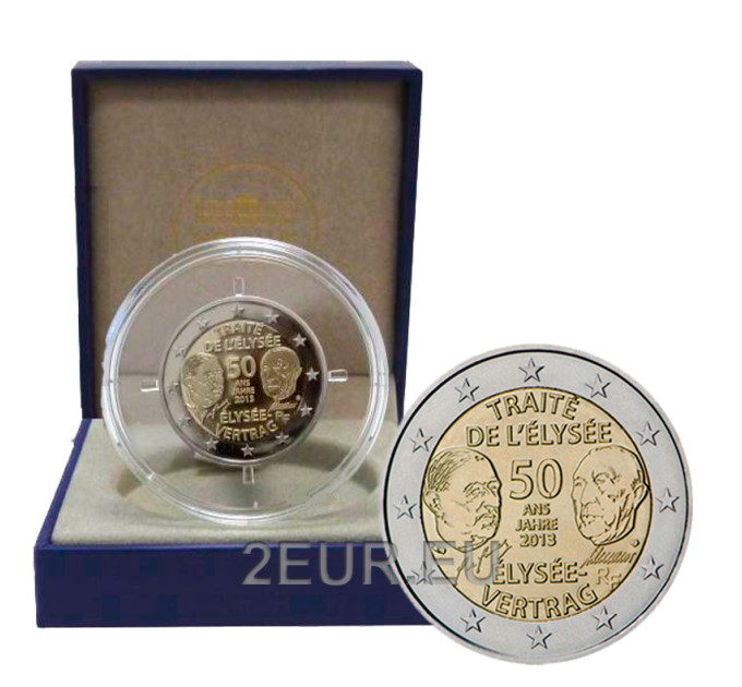 2 Euro Frankreich PP 2013 - 50 Jahre Elysée-Vertrag