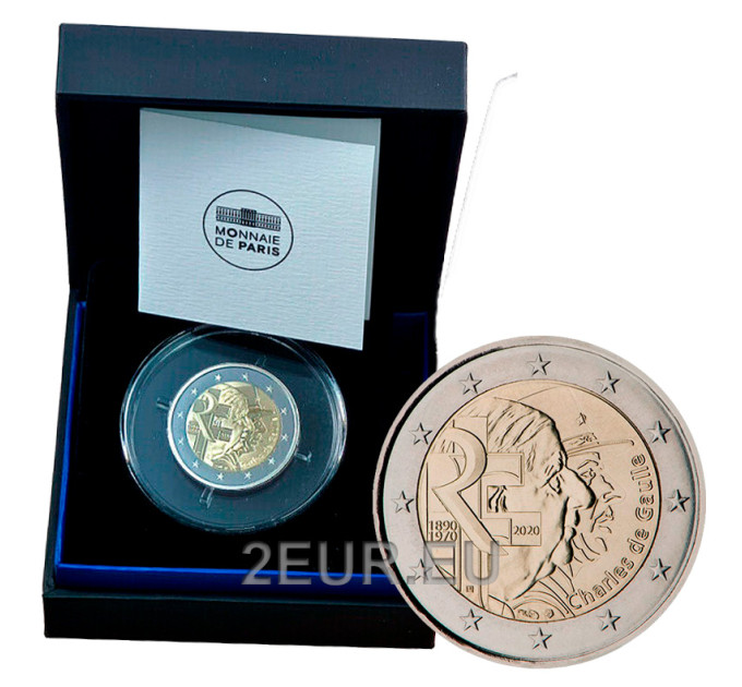 Frankreich 2 Euro PP 2020 - Charles de Gaulle