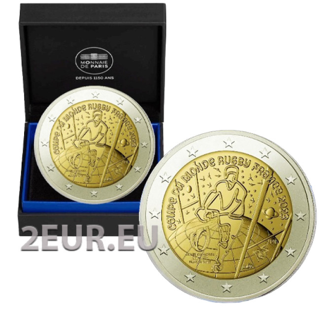 Frankreich 2 Euro PP 2023 - Rugby-Weltmeisterschaft Frankreich