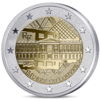 Frankreich 2 Euro PP 2025 - Louvre-Museum - Rückwärtspolieren