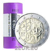 Frankreich 2 EURO-ROLLE 2013 – 150. Geburtstag von Pierre de Coubertin