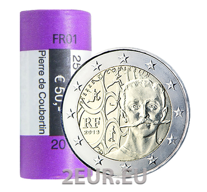 Frankreich 2 EURO-ROLLE 2013 – 150. Geburtstag von Pierre de Coubertin