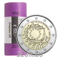 Frankreich 2 EURO-ROLLE 2015 – 30. Jahrestag der EU-Flagge