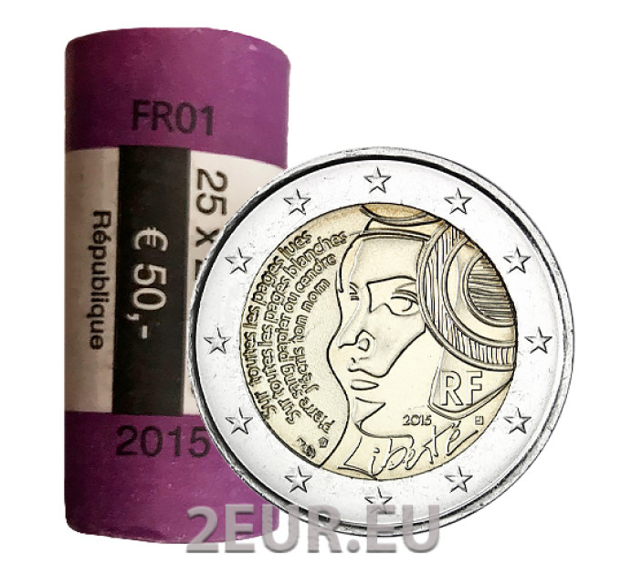 Frankreich 2 EURO-ROLLE 2015 – 225. Jahrestag des Bundesfestes 1790
