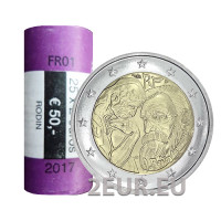Frankreich 2 EURO-ROLLE 2017 – 100. Todestag von Auguste Rodin