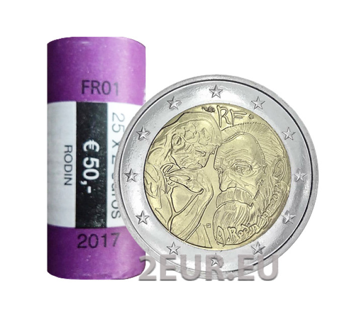 Frankreich 2 EURO-ROLLE 2017 – 100. Todestag von Auguste Rodin