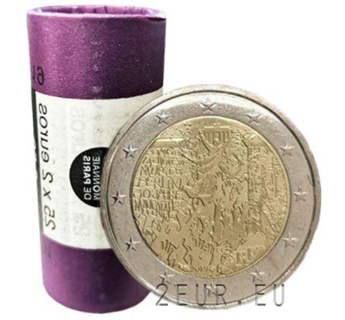 Frankreich 2 EURO-ROLLE 2019 – 30 Jahre seit dem Fall der Berliner Mauer