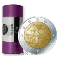 Frankreich 2 EURO-ROLLE 2022 – 20 Jahre Euro – Jacques Chirac